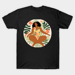 Body Positive Black Girl Boho Style T-Shirt